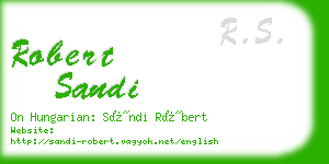 robert sandi business card